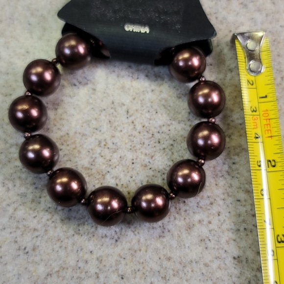Bracelet Copper Beads. Stretch on / off - Picture 5 of 6